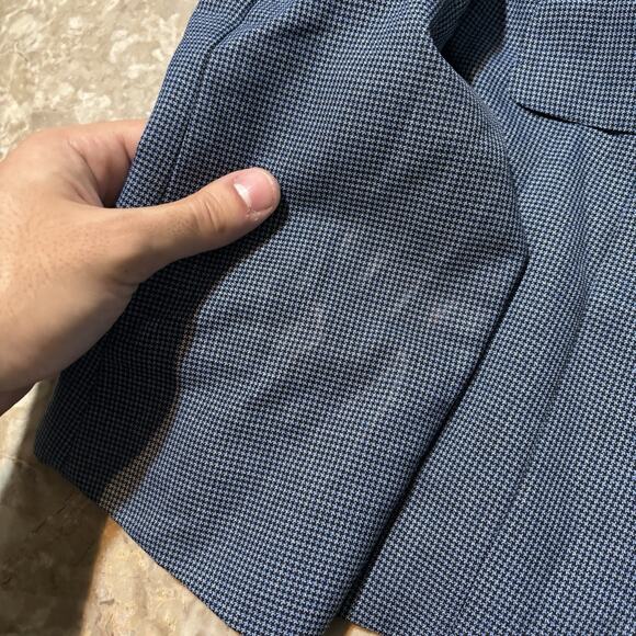 Suitsupply Blazer Mens 44L Pure Wool Sienna Single Breasted Houndstooth Canonico - Picture 13 of 16